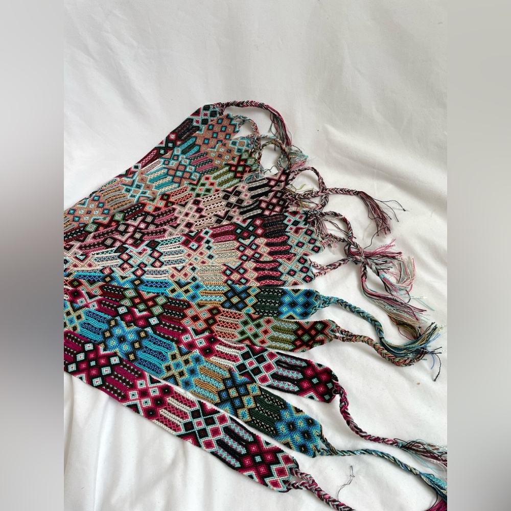 20 Colorful Hand Braided Hat Bands - Sun Hat Band With Tassels
